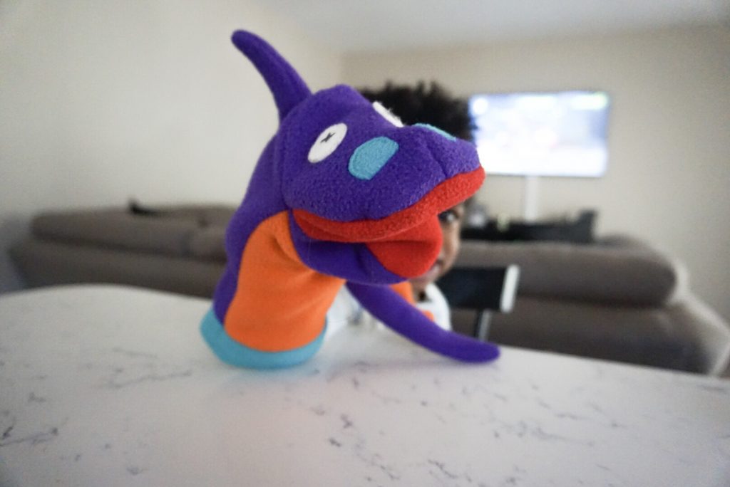 elias with puppet